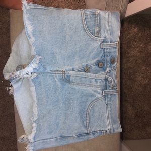 denim shorts